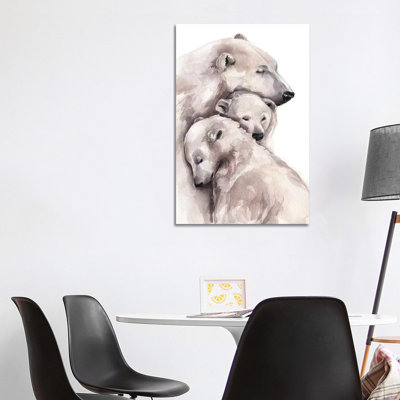 Polar Bear 1 Piece Wrapped Canvas Painting