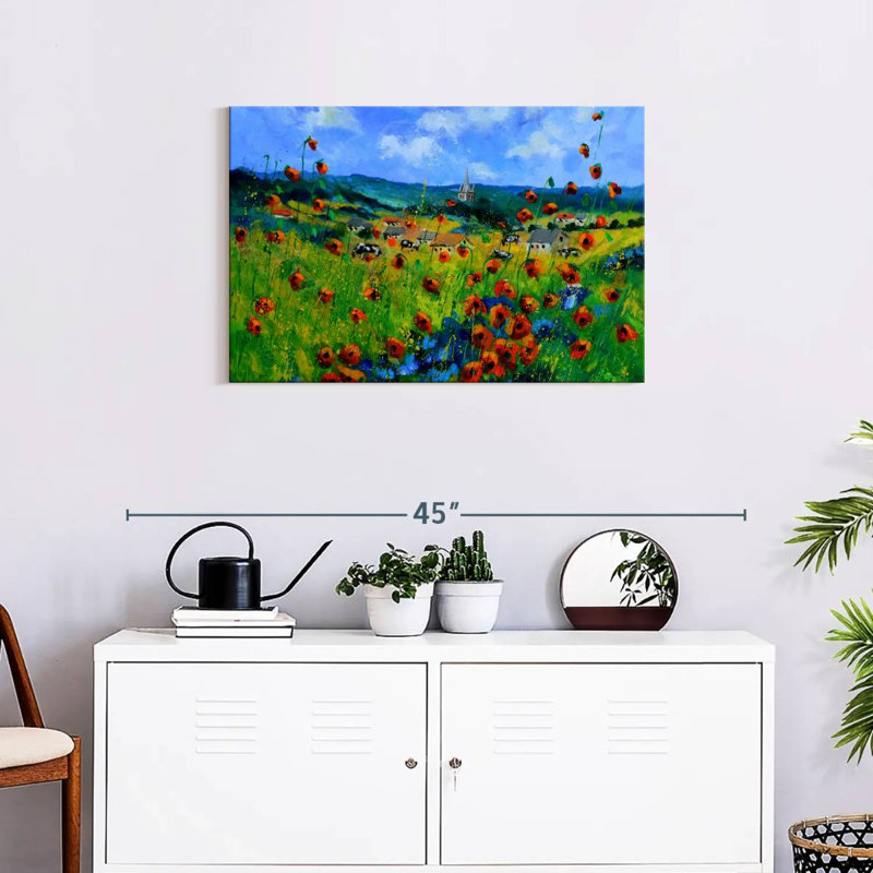 Alvord Poppies In Ieper, 20" H x 30" W