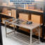 Table de préparation pliante commerciale en acier inoxydable de 72 po x 24 po avec tablette inférieure, table de travail robuste pour le restaurant, la restauration et la maison-1812654376