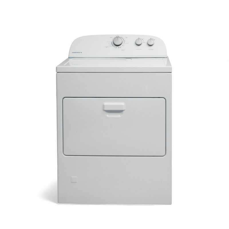 7 Cu. Ft. Vented Front Load Electric Dryer In White, Electric
