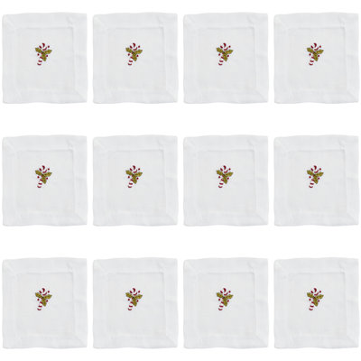 Worsham Collection Polyester Embroidered Square Napkin