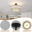 Luminaire moderne avec abat-jour en tissu (noir)-1521668285