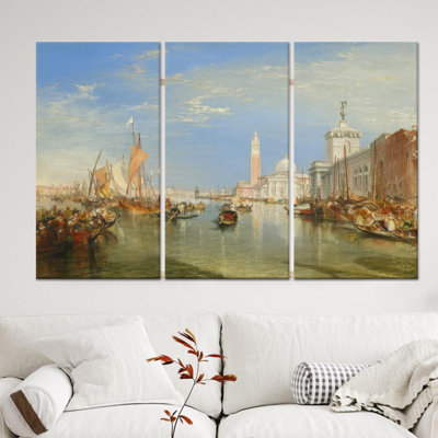 Printed Canvas: Joseph Turner Art Venice Madonna Salute,3P Wrapped Canvas