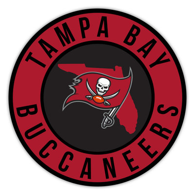 Tampa Bay Buccaneers Bright Line - 16" Circle With State