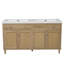 Meuble-lavabo de salle de bain avec double lavabo (grand lavabo), grand espace de rangement-309928142