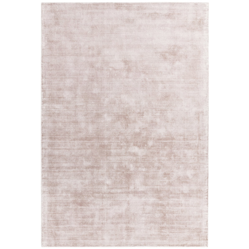 Phoebe Plain Silky Pink Rug, Rectangle 120 x 170cm