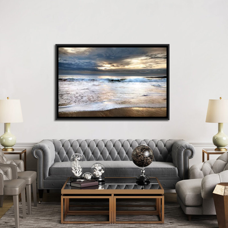 «Perfect Break», reproduction de photo sur toile, H 18 po x l 26 po x P 1,5 po, Toile encadrée noire, Pas de tapis