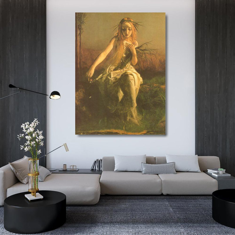 Ophelia, 48" H x 35" W