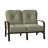 Fremont 51.5'' Wide Aluminum Loveseat with Cushions-26118095-26118081