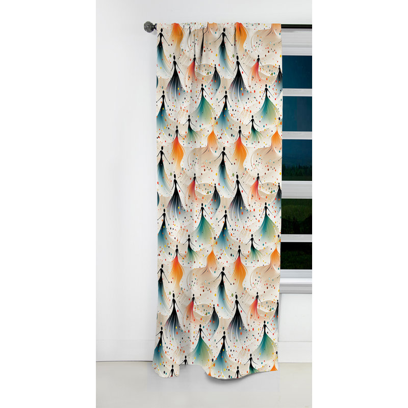 Stanstead - Rideau occultant Mid-Century - 1 panneau, L 52 po x L 84 po