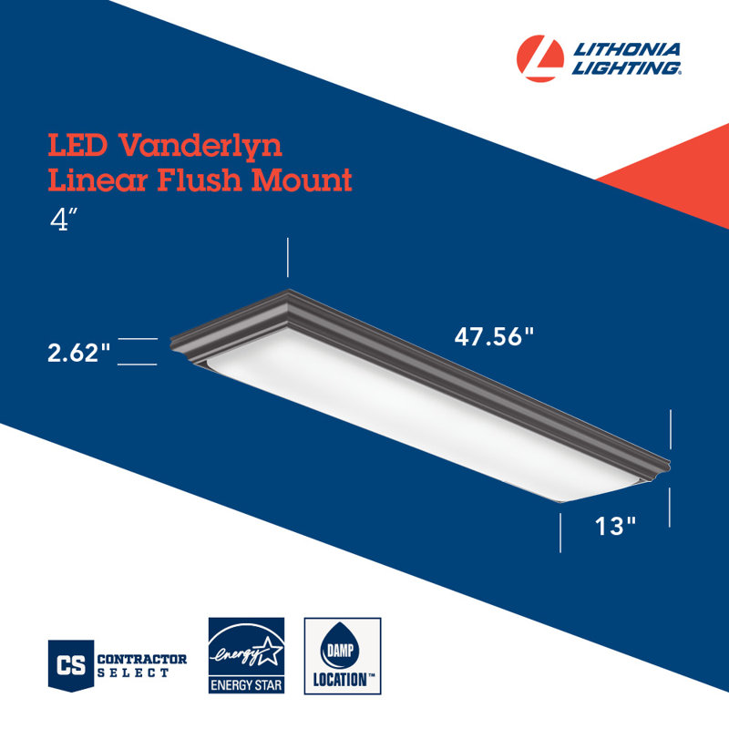 Brown Wood and Glass LED Flush Mount Ceiling Light