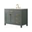 Meuble-lavabo simple 42 po Vancouver - Vert rétro-364280493