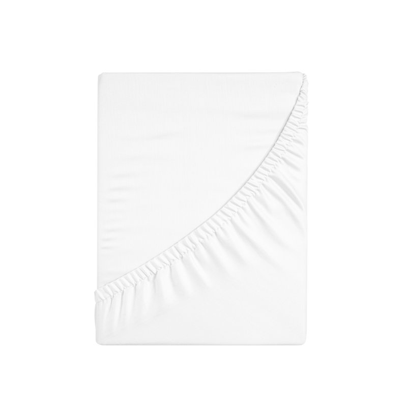 Drap-housse Apus, Très grand, Blanc, Fits mattress depth up to 18"
