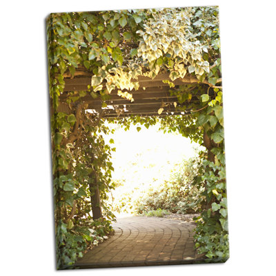 « secret jardin ii », reproduction de photo sur toile tendue
