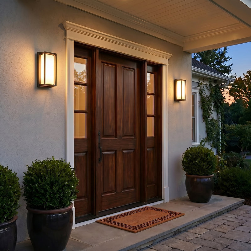 12.25’’ Dimmable Black LED Outdoor Wall Sconce