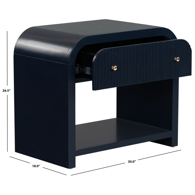Liabella 1 - Drawer Nightstand, Navy