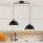 Lozano 2-Light Dome Adjustable Kitchen Island Pendant