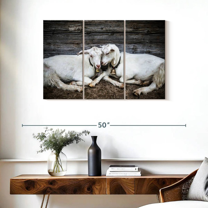 Brampt Goat Love, 24" H x 38" W
