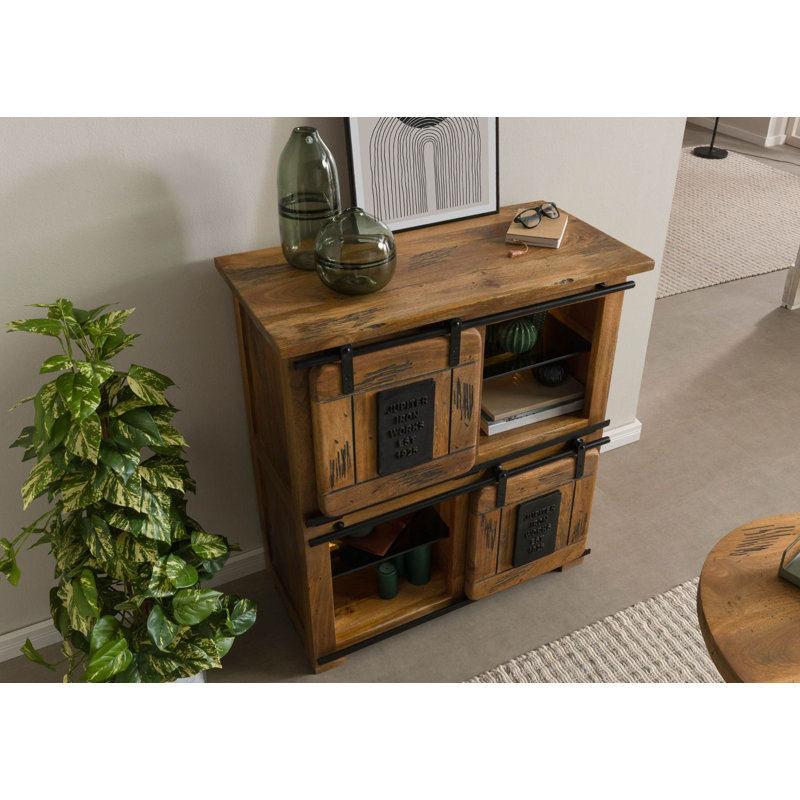 RAILWAY LUX 90cm Solid Wood Sideboard