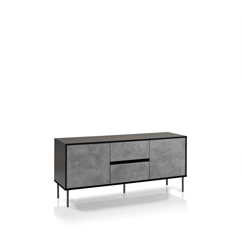 McEwensville 160cm Sideboard, Black, Cement