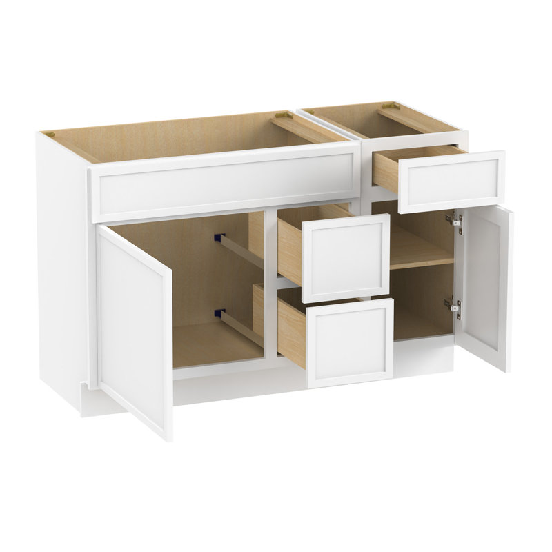 51'' Single Bathroom Vanity Base Only, White