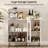Buffet Sideboard Cabinet, Wooden Storage Cabinet With Glass Doors-310088601