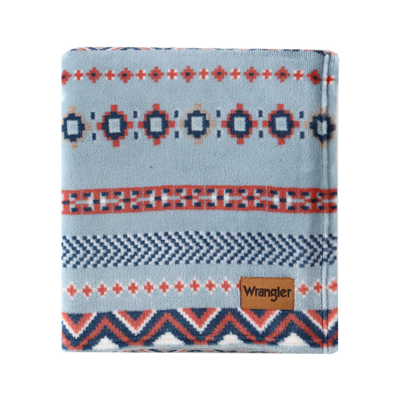 Jeté en molleton ultra doux Wrangler, Bleu
