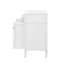 Meuble-lavabo autoportant de 24 po avec lavabo en céramique, armoire de rangement avec 2 portes et tiroir basculant-1253201867