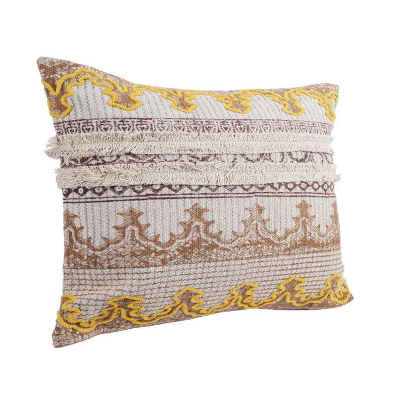 Coates Indoor / Outdoor Geometric Backrest Pillow Cover