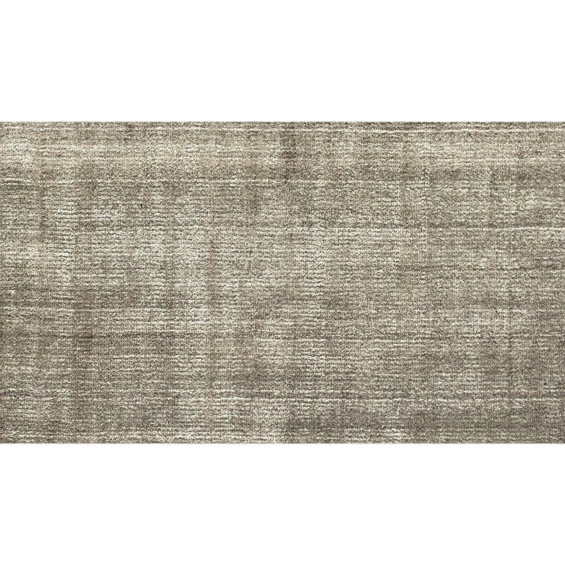 Hand Knotted Area Rug in Gray/White, Rectangle 6' x 9'