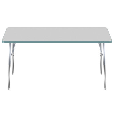 Table rectangulaire d'activité rectangulaire avec pieds réglables