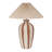 Stoneware Table Lamp with Pleated Shade