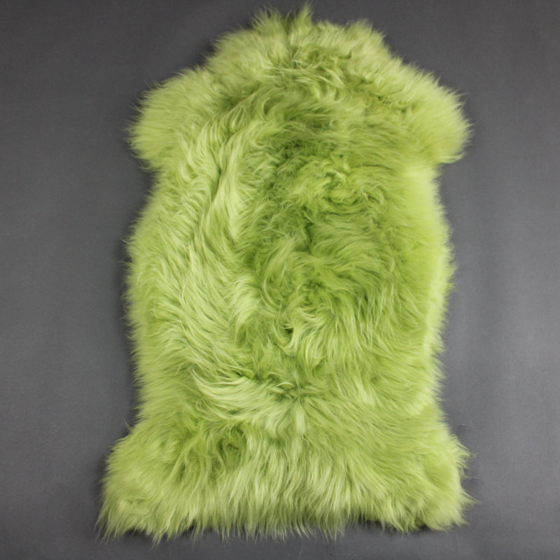 Aeliana Solid Colour Sheepskin 65cm X 95cm Area Rug