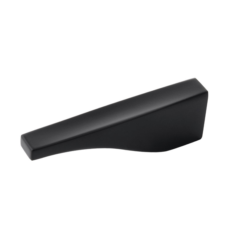 Channel Collection Knob - 3" x 1/2 " Cabinet Knob - Contemporary Hardware for Drawers & Cabinets, Matte Black