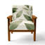 Leaves Accent Chair - Soft Sage Leaves II Side Chair-1696102095