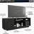 Techni Mobili modern TV stand, suitable for 70-inch TVs, black.