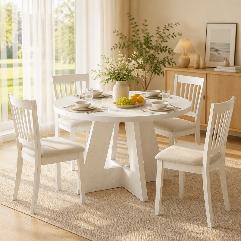 Table de salle à manger, Blanc