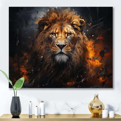 Photographie de lion avec II