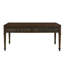 Table basse en bois cannelé avec deux tiroirs de rangement, design moderne | Idée de cadeau