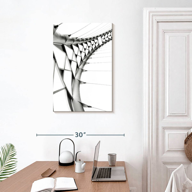 Lilie Geometric Abstract Bridge, 30" H x 20" W