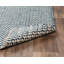 Tapis bleu en laine touffeté à la main Pangle-310627047