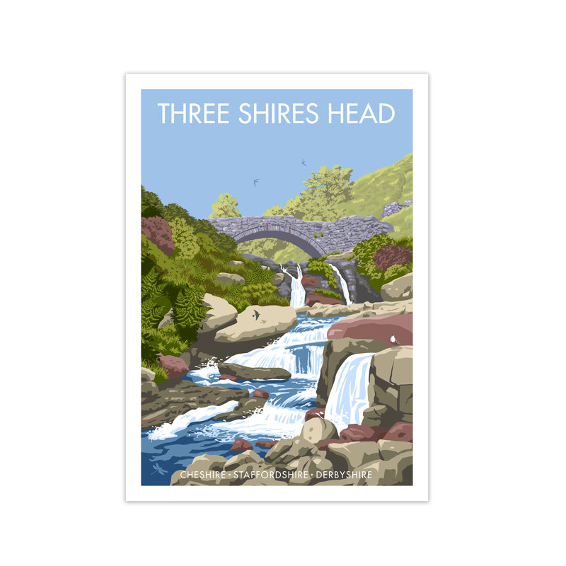Three Shires Head - Print, 84.1 cm H x 59.4 cm W x 1 cm D, No Frame