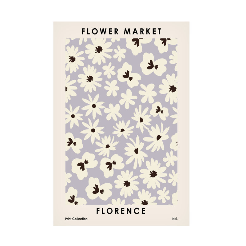 "Modern and Contemporary Flower Market Florence on Canvas" par NKTN Print, H 19 po x l 12 po x P 2 po