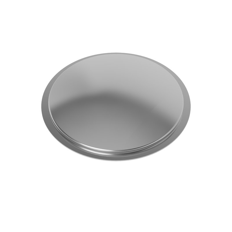 East Linear Faucet Hole Cover, Polished Chrome