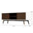 Caroline Walnut White TV Stand Up To 72" for Living Room Decor  On-Site RR
