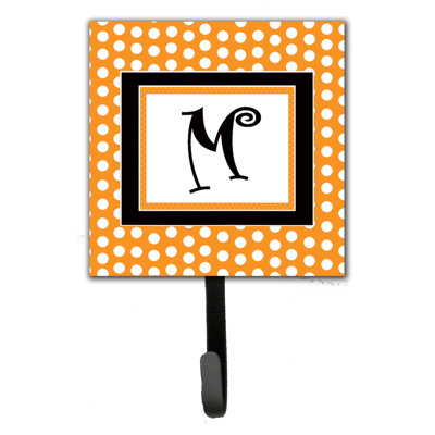 Porte-laisse coussin monogramme et crochet mural