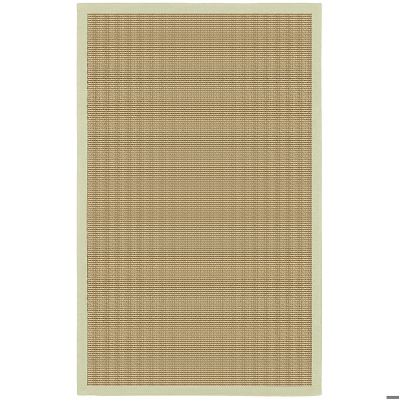 Eastwood Authentic Hand-Woven Handmade Jute & Sisal Muted Lime & Yellow Border Area Rug, Rectangle 9' x 13'