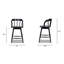 Buity Matilda Swivel 25.5'' Counter Stool