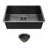 16-Gauge Single Bowl Undermount Kitchen Sink With Drain Assembly And Sound-Dampening Technology