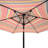 9FT UMBRELLA WITH LIGHT Red And Stripes-551164116